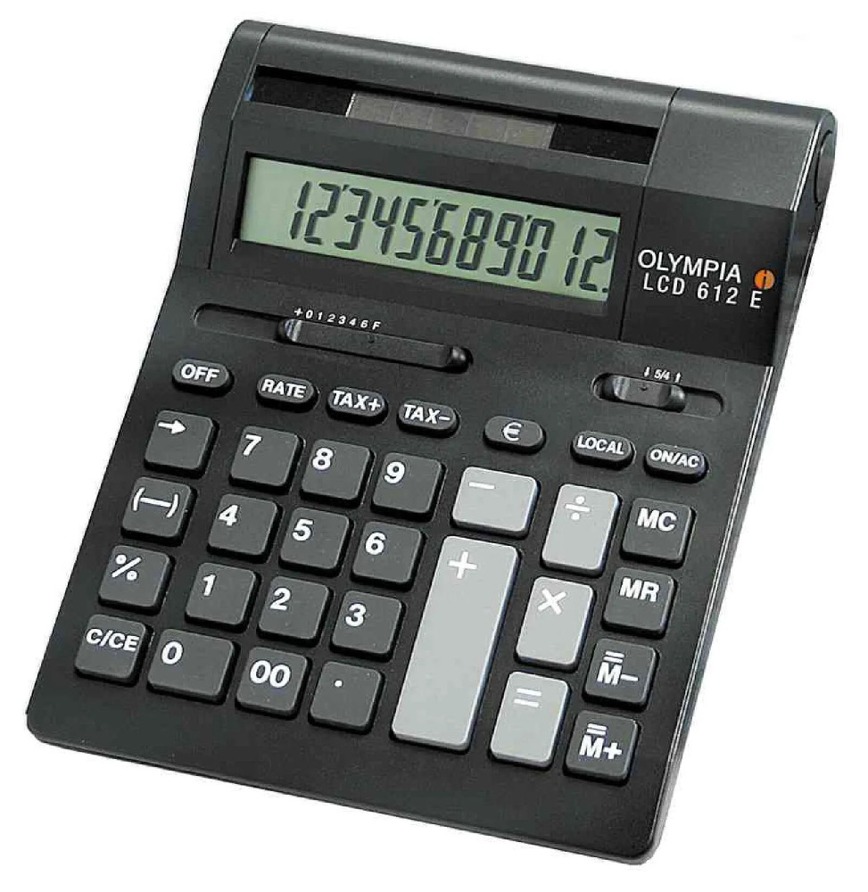 Calculatrice OLYMPIA Calculatrice de bureau LCD-612 SD