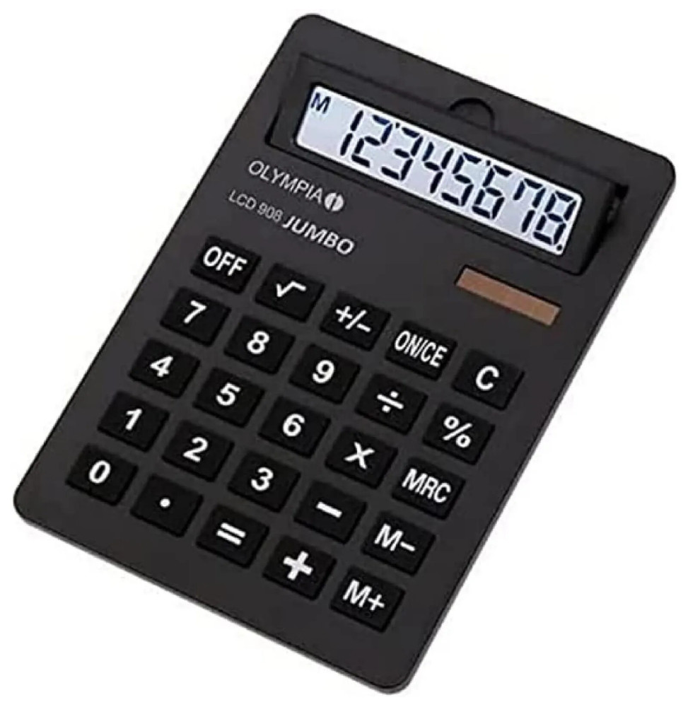 Calculatrice OLYMPIA Calculatrice de poche LCD-908 Jumbo 8 Chiffres