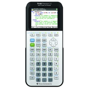 Calculatrice Texas Instruments TI-83 Premium CE Edition Python - Blanc