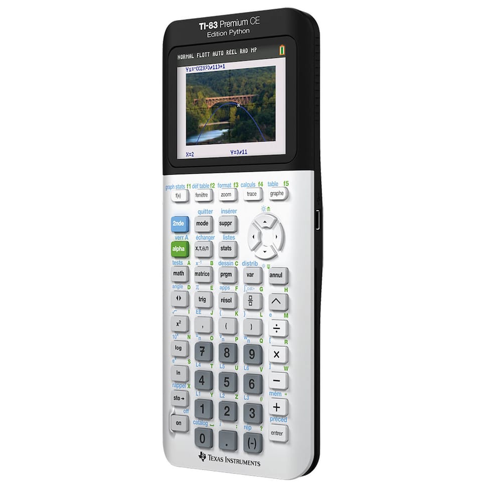 Calculatrice Texas Instruments TI-83 Premium CE Edition Python - Blanc — image 2