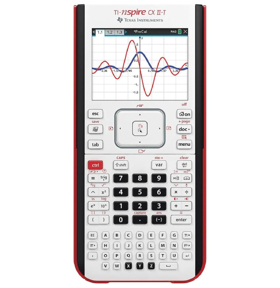 Calculatrice TEXAS INSTRUMENTS TI-NSPIRE CX II-T - Calculatrice Graphique numérique Couleur