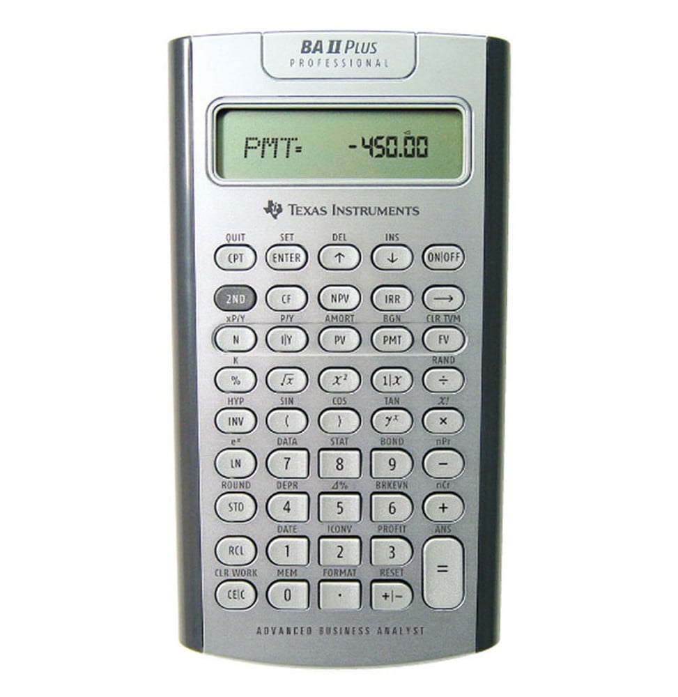Calculatrice Texas Intruments BA II Plus Professional
