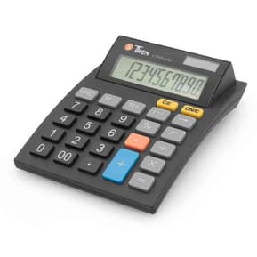 Calculatrice TRIUMPH ADLER Calculatrice de bureau TWEN J-1010 Solar Large Ecran LCD