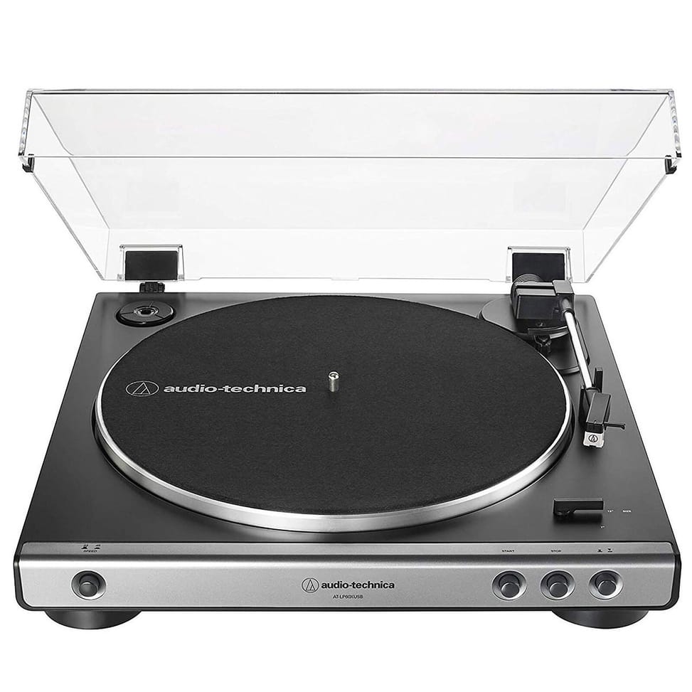 مشغل أسطوانات Audio-Technica AT-LP60XUSB رمادي — صورة 1
