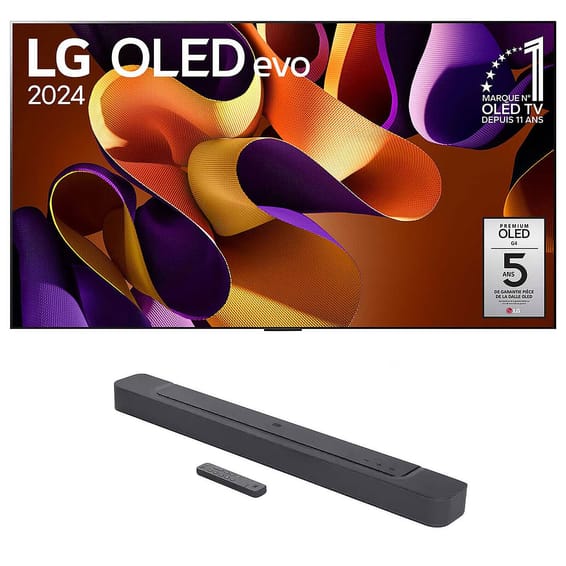 TV LG OLED55G4 + JBL Bar 300