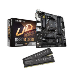 Carte mère Gigabyte B550M DS3H Textorm 16 Go (2 x Go DDR4