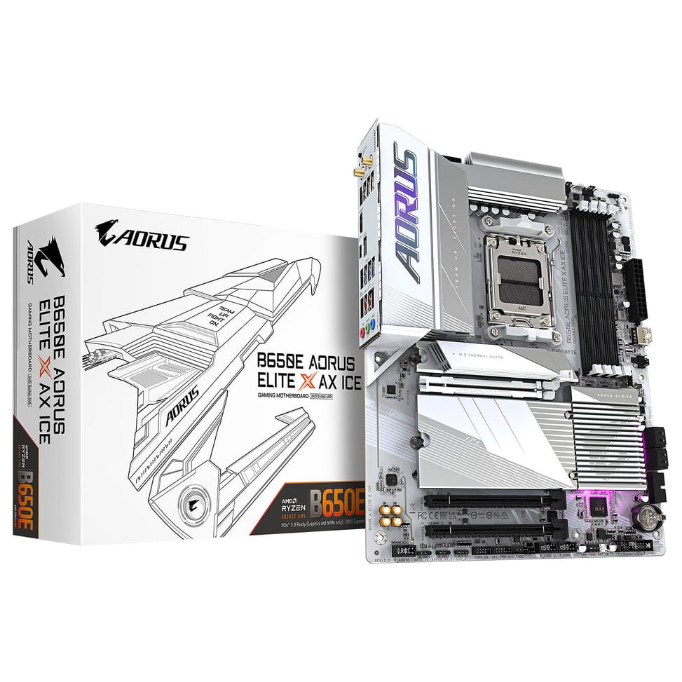 Carte mère Gigabyte B650E AORUS ELITE X AX ICE — image 1