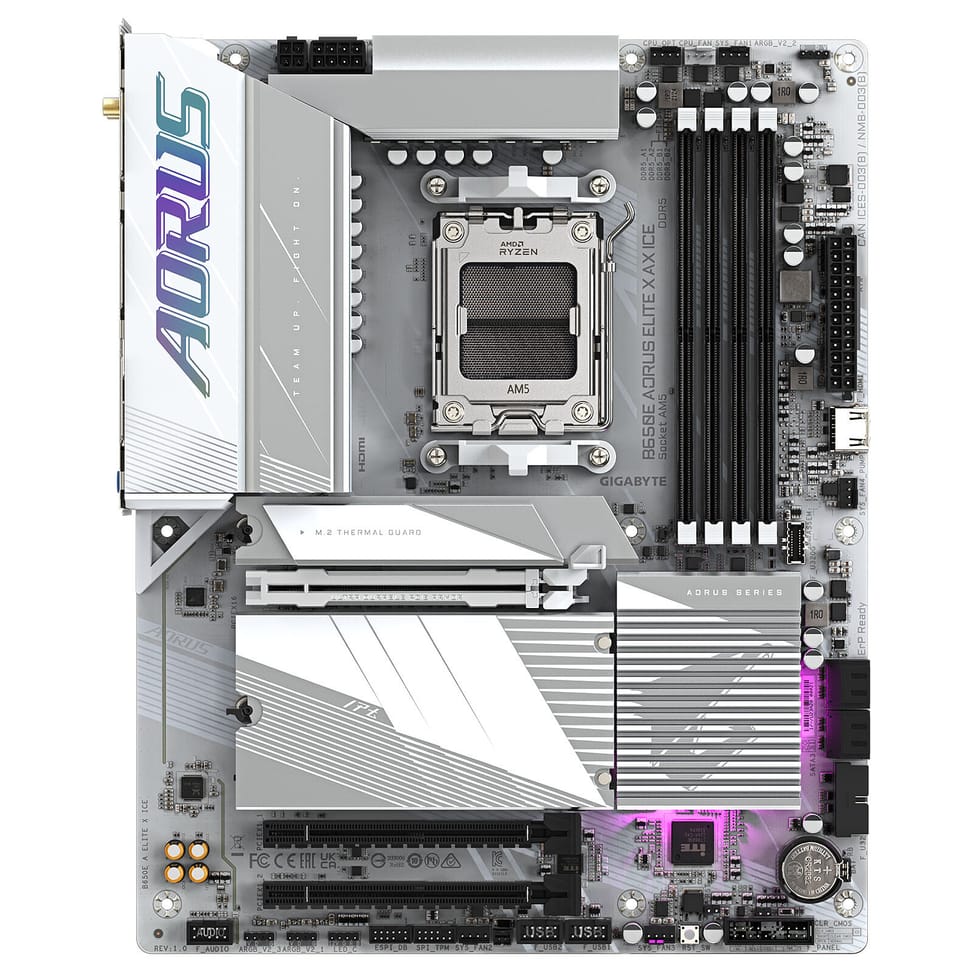 Carte mère Gigabyte B650E AORUS ELITE X AX ICE — image 2