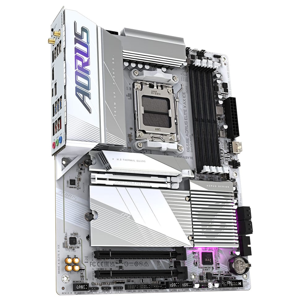 Carte mère Gigabyte B650E AORUS ELITE X AX ICE — image 4