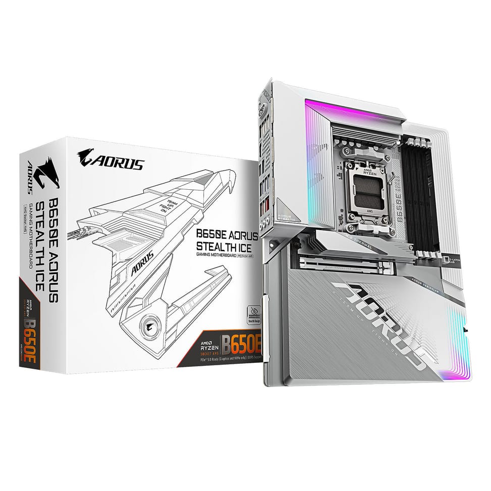Carte mère Gigabyte B650E AORUS STEALTH ICE — image 1