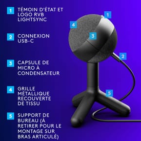 Logitech G Yeti Orb (Noir) — image 5
