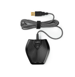 Nedis Microphone filaire de conférence avec touche mute - USB