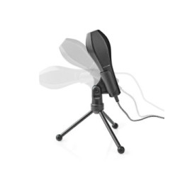 Nedis Microphone filaire double condensateur Tripod USB