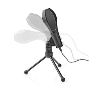 Nedis Microphone filaire double condensateur Tripod USB