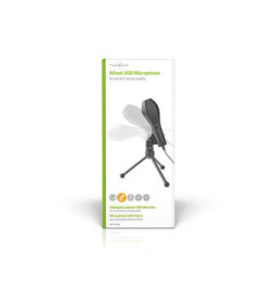 Nedis Microphone filaire double condensateur Tripod USB