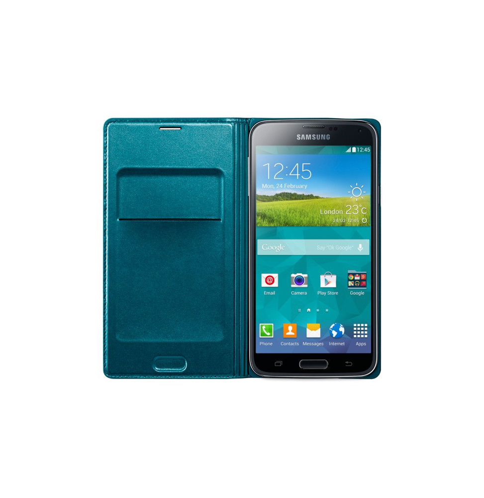Etui portefeuille Flip Wallet cover pour Galaxy S5