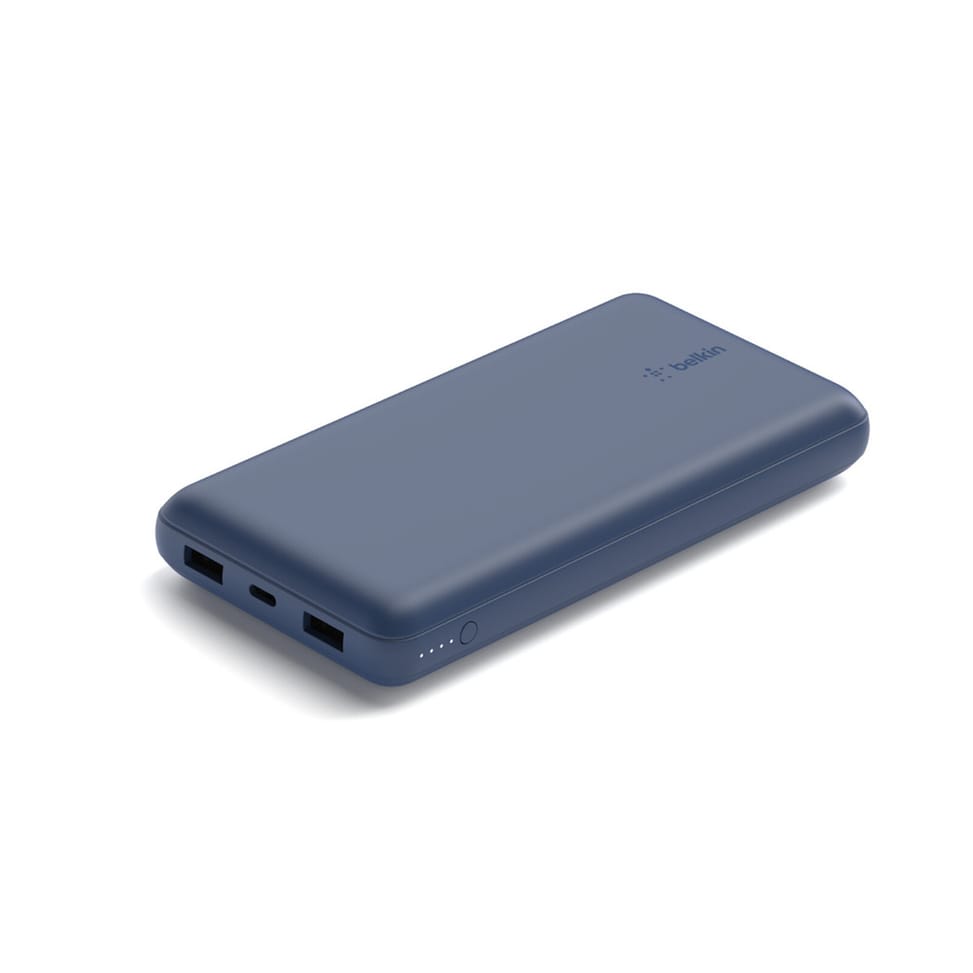 Belkin Batterie externe 20K Boost Charge avec câble USB-A vers USB-C (Bleu) — image 2