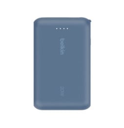 Belkin Batterie externe 10K 20W avec câble USB-C intégré (Bleu)