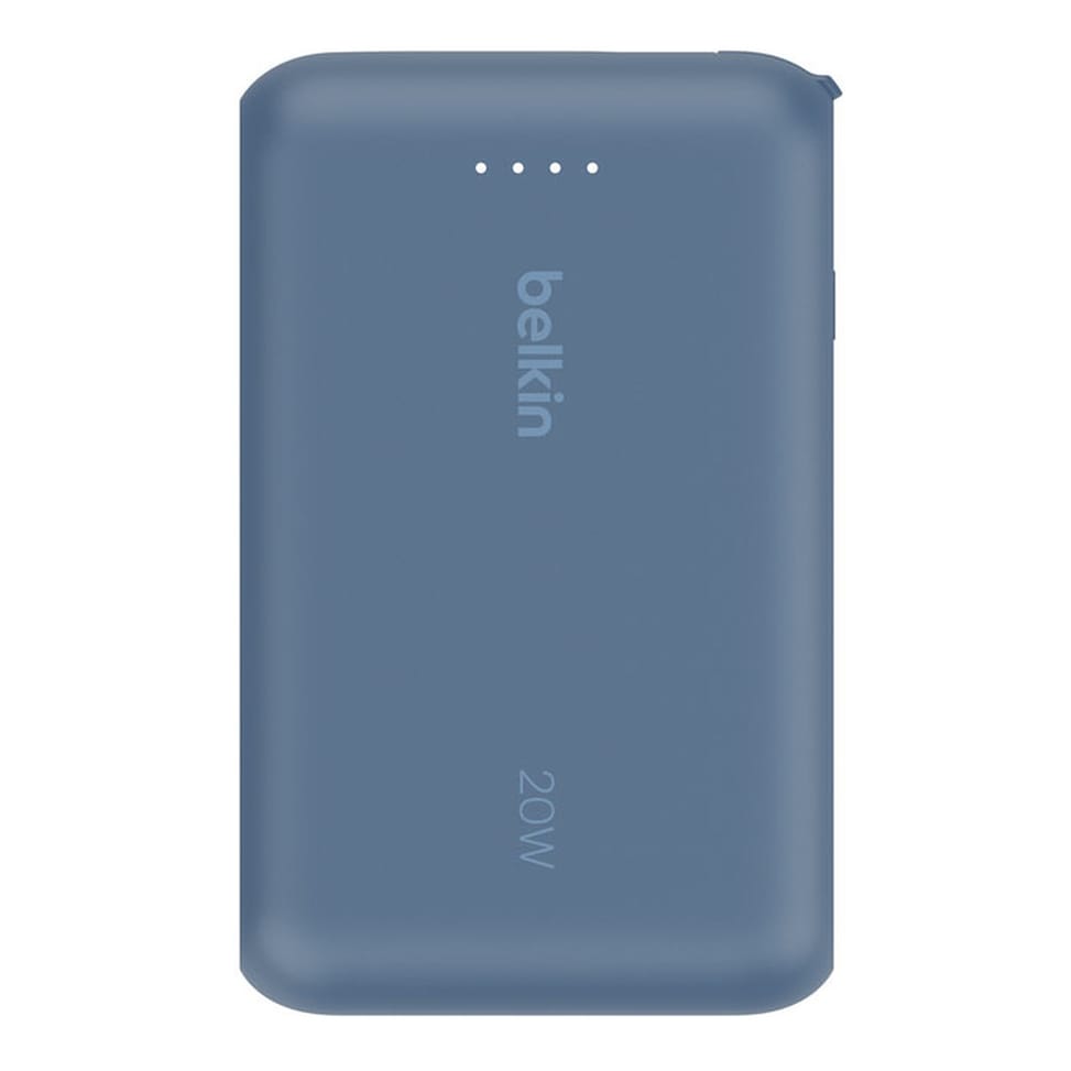 Belkin Batterie externe 10K 20W avec câble USB-C intégré (Bleu) — image 4