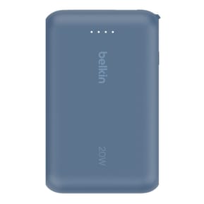 Belkin Batterie externe 10K 20W avec câble USB-C intégré (Bleu) — image 4
