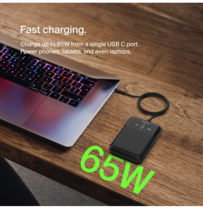 Belkin Batterie de secours USB-C 65W 20 000 mAh pour ordinateur portable 3 ports