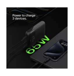Belkin Batterie de secours USB-C 65W 20 000 mAh pour ordinateur portable 3 ports