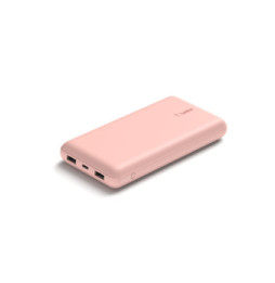 Belkin Batterie externe 20K Boost Charge avec câble USB-A vers USB-C (Rose)