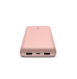 Belkin Batterie externe 20K Boost Charge avec câble USB-A vers USB-C (Rose)