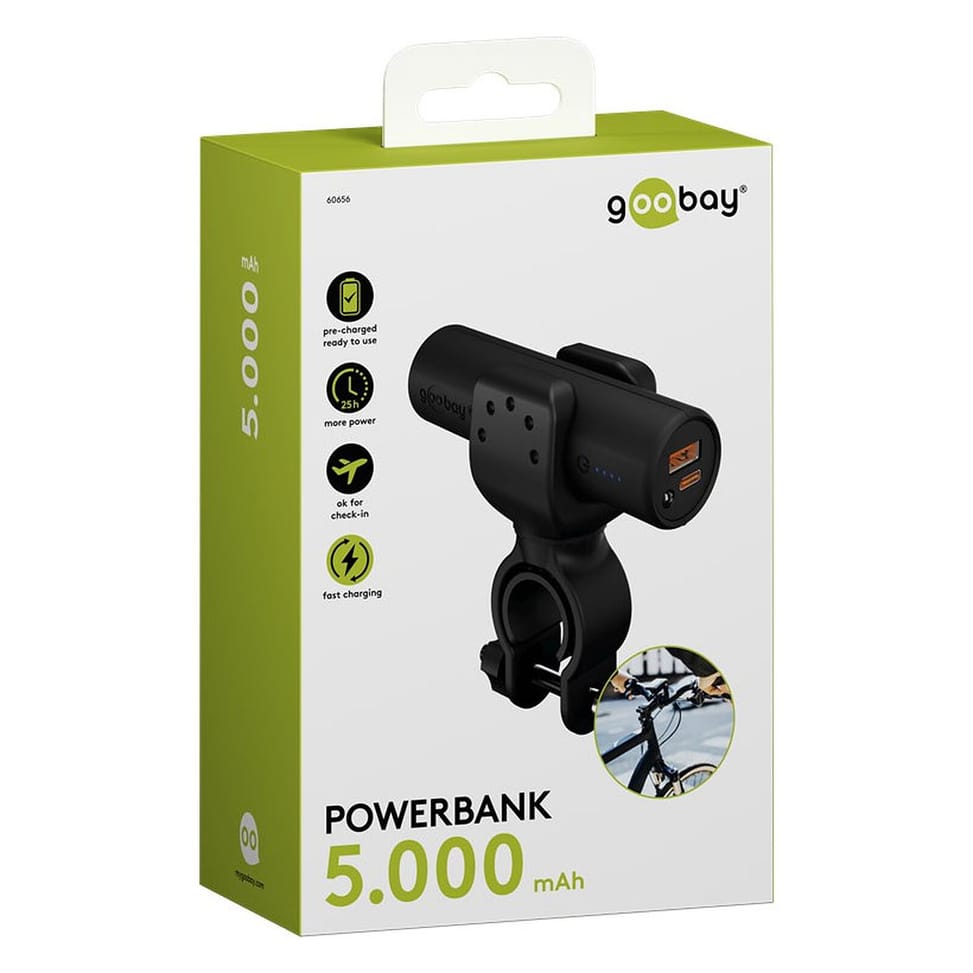 Goobay Power Bank 5000 mAh pour Vélo — image 5