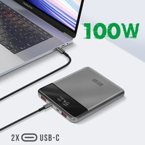 4smarts Powerbank 20000mAh 2 USB-C 100W + 2 USB 22.5W Enterprise Slim Gris Sidéral — image 3