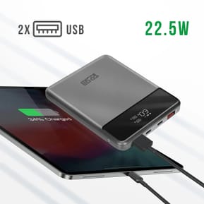 4smarts Powerbank 20000mAh 2 USB-C 100W + 2 USB 22.5W Enterprise Slim Gris Sidéral — image 4