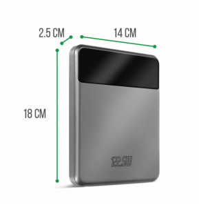 4smarts Powerbank 20000mAh 2 USB-C 100W + 2 USB 22.5W Enterprise Slim Gris Sidéral