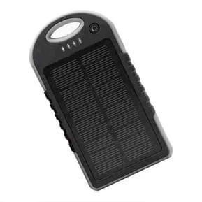 Akashi Batterie de Secours 10000 mAh Solaire Noir (ALTPBSOLAR10GR)