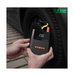 4smarts Powerbank 8800mAh Compresseur 3,8 bar et Booster batterie de voiture PitStop Noir