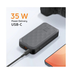 Xtorm Batterie Externe 20000mAh 35W 2x USB-C + USB-C Écran LED Compact Noir
