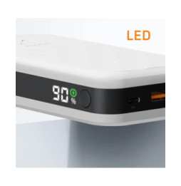 Xtorm Batterie Externe 20000mAh 35W 2x USB-C + USB-C Écran LED Compact Blanc