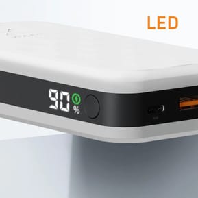 Xtorm Batterie Externe 20000mAh 35W 2x USB-C + USB-C Écran LED Compact Blanc — image 5