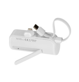 LinQ Batterie de Secours 6000mAh Double Connectivité USB C et Lightning Blanc