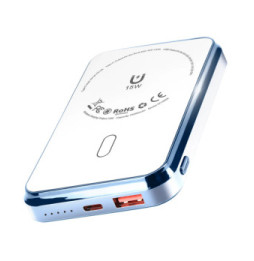 LinQ Batterie Externe 15W MagSafe 10000 mAh Power Delivery 20W Blanc
