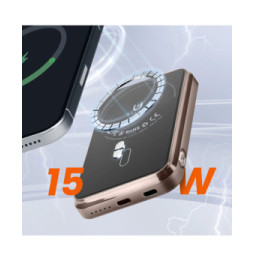 LinQ Batterie de Secours MagSafe 5000 mAh 15W Compact Noir
