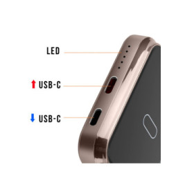 LinQ Batterie de Secours MagSafe 5000 mAh 15W Compact Noir