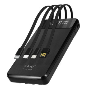 LinQ Batterie Secours 15000mAh Câble 4 en 1...