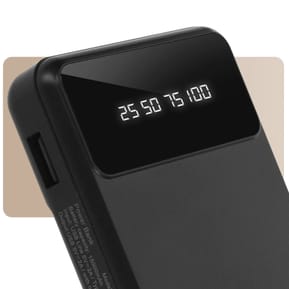 LinQ Batterie Secours 15000mAh Câble 4 en 1 Amovible et Sortie USB Compact Noir — image 5