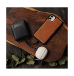 Akashi Batterie de Secours 10000 mAh 4 Câbles (Noir)