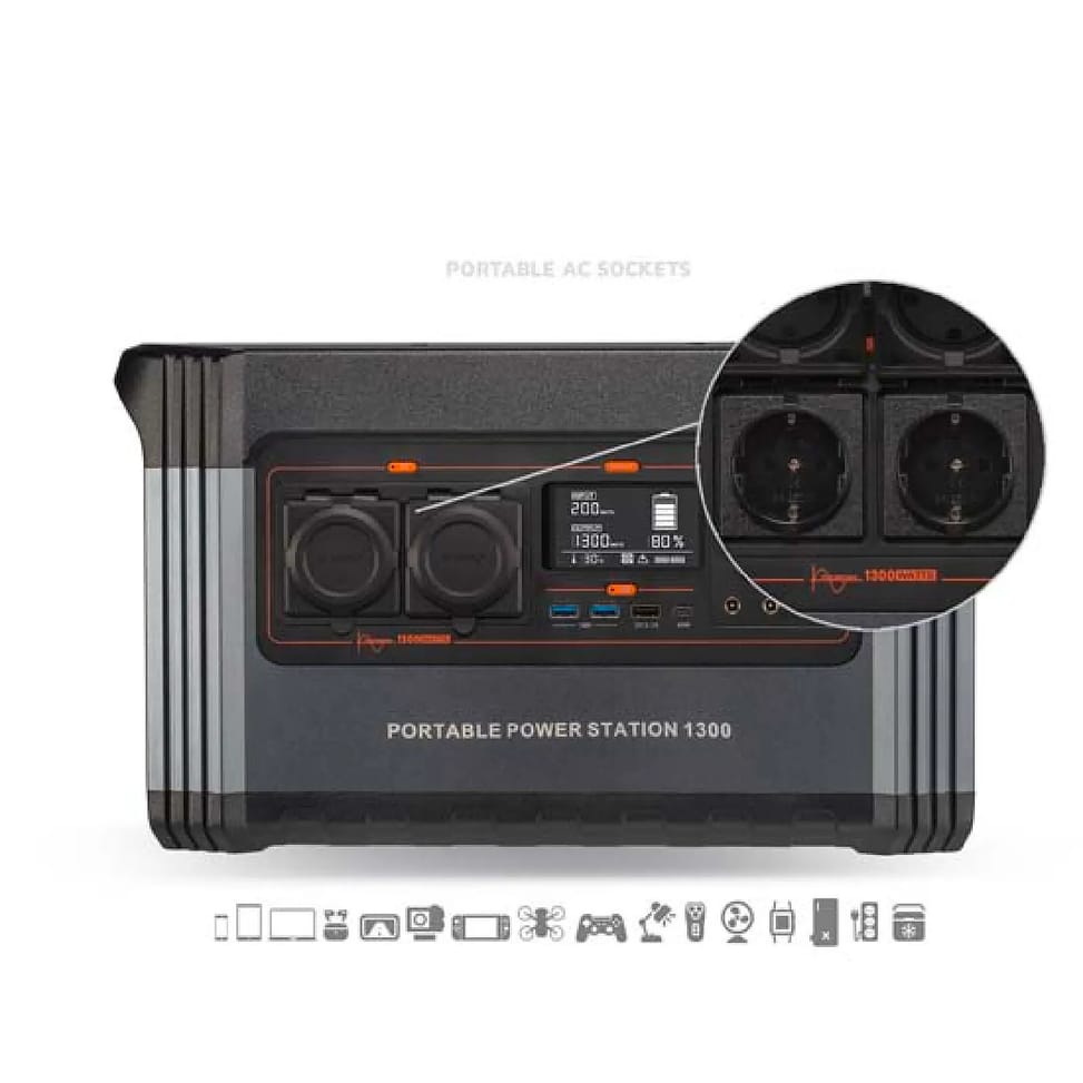 Xtorm Station portable Xtreme Power 1300 Noir/Orange — image 2
