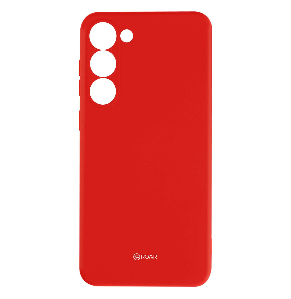 Roar Coque pour Samsung S23 Silicone Souple Finition mate Colorful Jelly Rouge
