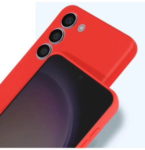 Roar Coque pour Samsung S23 Silicone Souple Finition mate Colorful Jelly Rouge