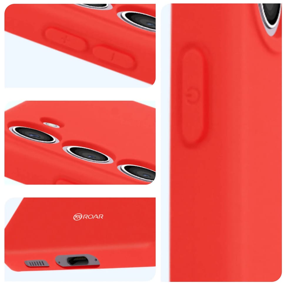 Roar Coque pour Samsung S23 Silicone Souple Finition mate Colorful Jelly Rouge — image 4