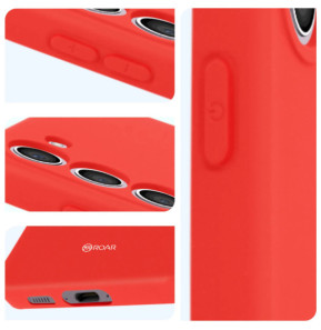 Roar Coque pour Samsung S23 Silicone Souple Finition mate Colorful Jelly Rouge
