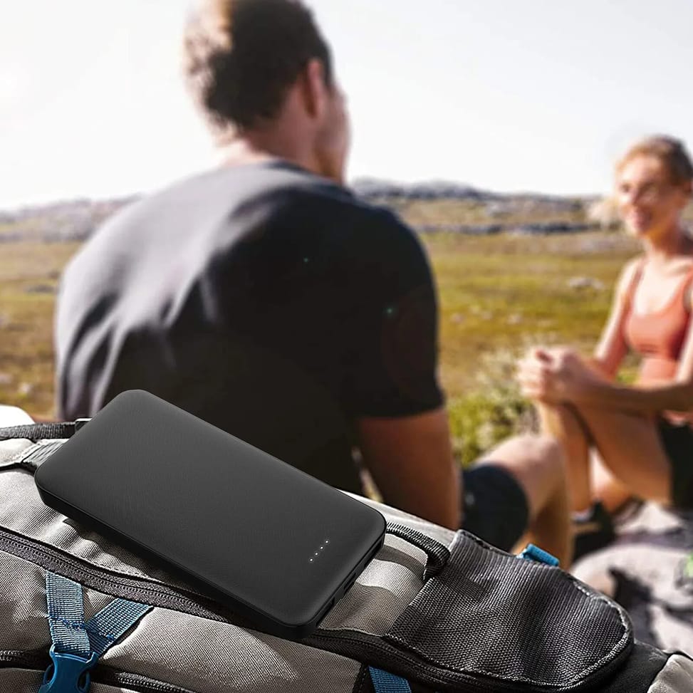 Bigben Batterie Externe 20000mAh Charge Rapide 2x USB + USB-C Voyant LED Noir — image 3